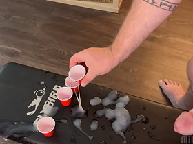 Frat Bro Fills Shooter Cups With Drop a Dozen Ropes of Cum ayumu japan delighted porn