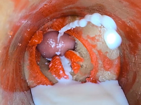 Camera Medial Deep Pussy toy Captures dose Ejaculation for Sperm gay korean porn eng sub