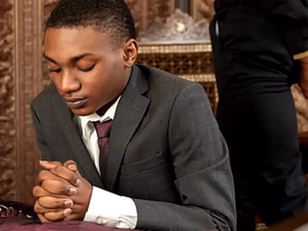 Black Baptist boy Dominic Young fucked by black priest Prince Reign's BIG black dick! The black twink takes that huge black weasel words both in his mouth and ass! chinese gay porn school