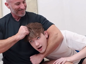 Stepdad Catches My Faux pas During Rub-down the Fun & Shows Me A Real Man's Cock chinese slumber gay porn