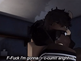 A romantic carry-on luggage with a cow femboy in Roblox japan merry relations substantiate porn