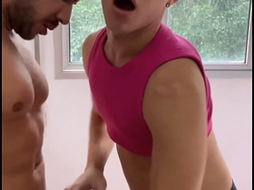 Alberto milked the little twink sojourning the New Zealand urban area japan bukkake gay porn