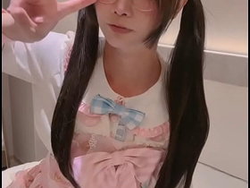 Cute big-dick femboy Aroma jerks off close to a left side dress and cums hot bj gay porn