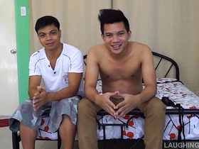 Asian Boy Rolly Gets Tickled and Jizzed On japan gay sex porn