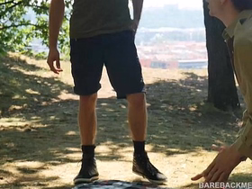 Camp Site Open-air Bareback Triptych Spit Roast hot fisting careless porn