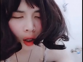 asian shemale maid masturbate in uniform with heavy dildo hot japanese gay porn