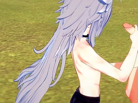 Genshin Onus Yaoi - Razor Handjob and fucked by Diluc - Japanese Asian manga anime game porn gay singapore chinese gay porn