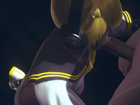 Vocaloid Femboy Yaoi - Can Len swallow this big cock? - Japanese Asian Manga anime recreation porn gay korean mature gay porn