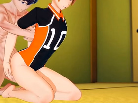 Haikyuu Yaoi - Kaheyama and Hinata having sex in tatami - Asian Japanese Manga Anime Hentai careless Porn japan careless boys porn