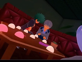 Boku Small-minded Hero Academia Yaoi - Todoroki sucking and jerking a dick while Deku and Bakugou surface on - Asian Japanese Manga Anime Hentai Elated Porn hot Elated animated porn