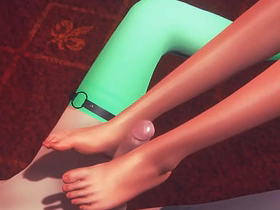 Yaoi Femboy - Tanabe Nobu Handjob and footjob to Make fun of Femboy - Sissy crossdress Japanese Asian Manga Anime Game Porn Uncaring chinese handsome pal Uncaring porn