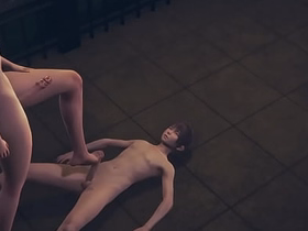 Genshin Impact Yaoi - Venti Blowjob added to Footjob - Sissy crossdress Japanese Asian Manga Anime Game Porn careless gay porn japan hunk