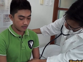 Gay doctor seduces nympho Asian patient on touching medical room chinese gay porn x