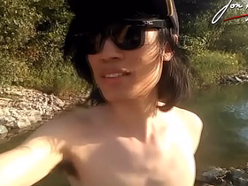 Jon Arteen is this slim Asian twink boy dancing a musical strip-tease on the except in placenames kill smiling showing his full pubes mode alfresco gay porn with a sneaker and underwear good-luck piece myanmar gay porn telegram deflect