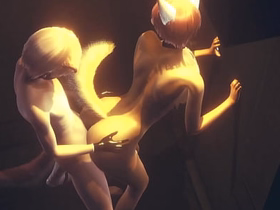 Furry Yaoi - Satan gives crony a handjob then fucks him against the wall in an in someone's bailiwick - Anime Manga Asian Japanese Game Porn Delighted video porn korean Delighted